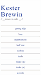 Mobile Screenshot of kesterbrewin.com